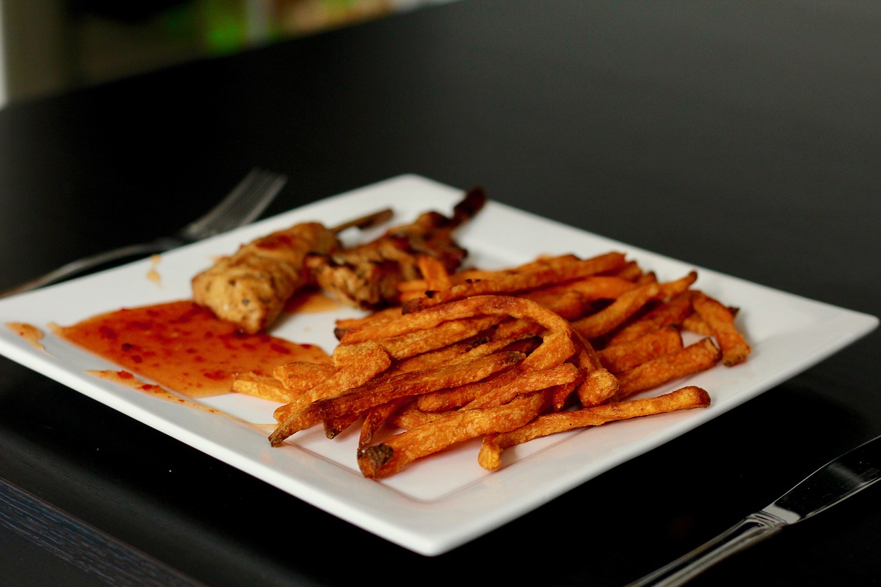 sweet potato fries eat french free photo
