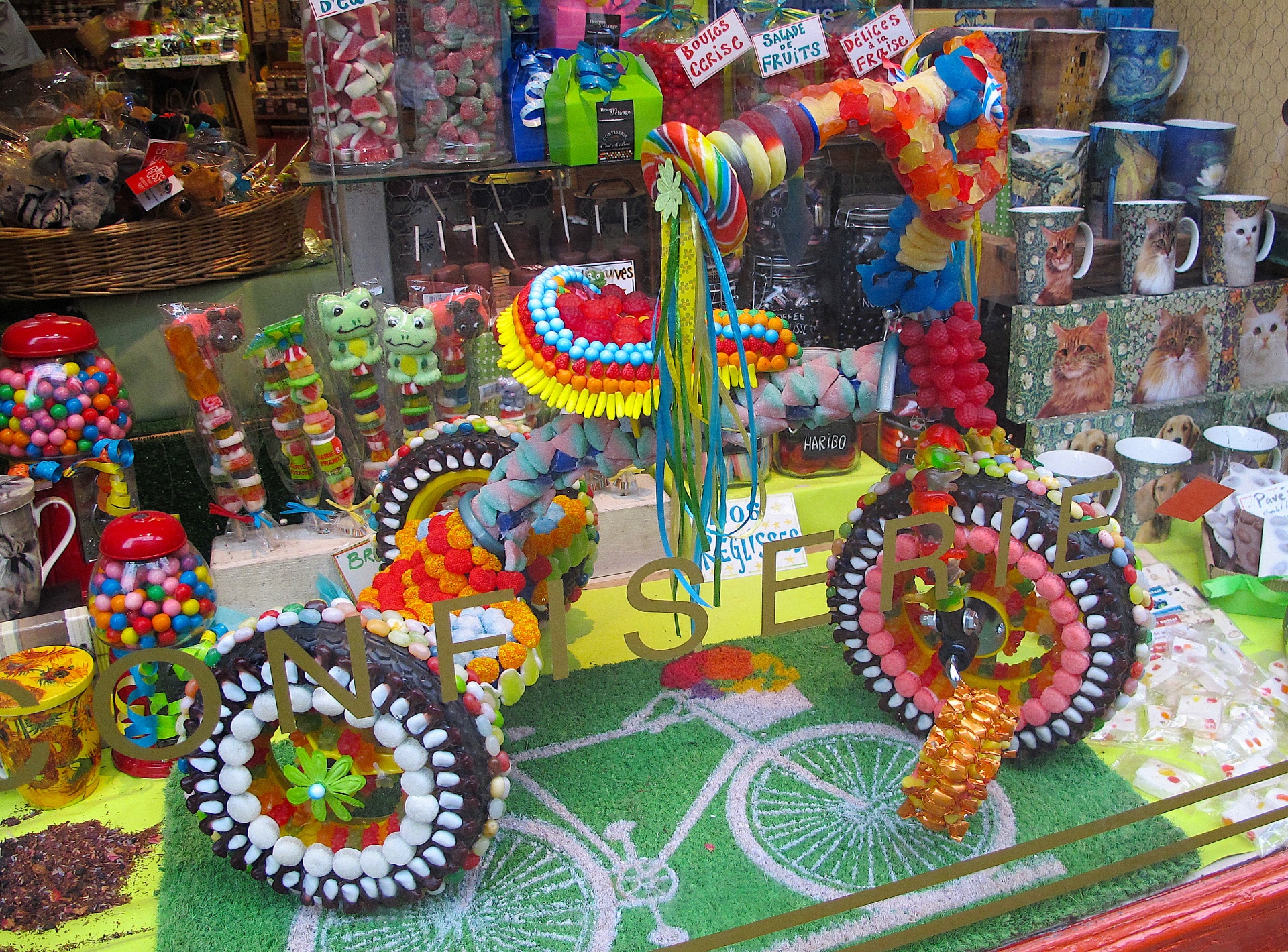 tricycle candy retail display free photo