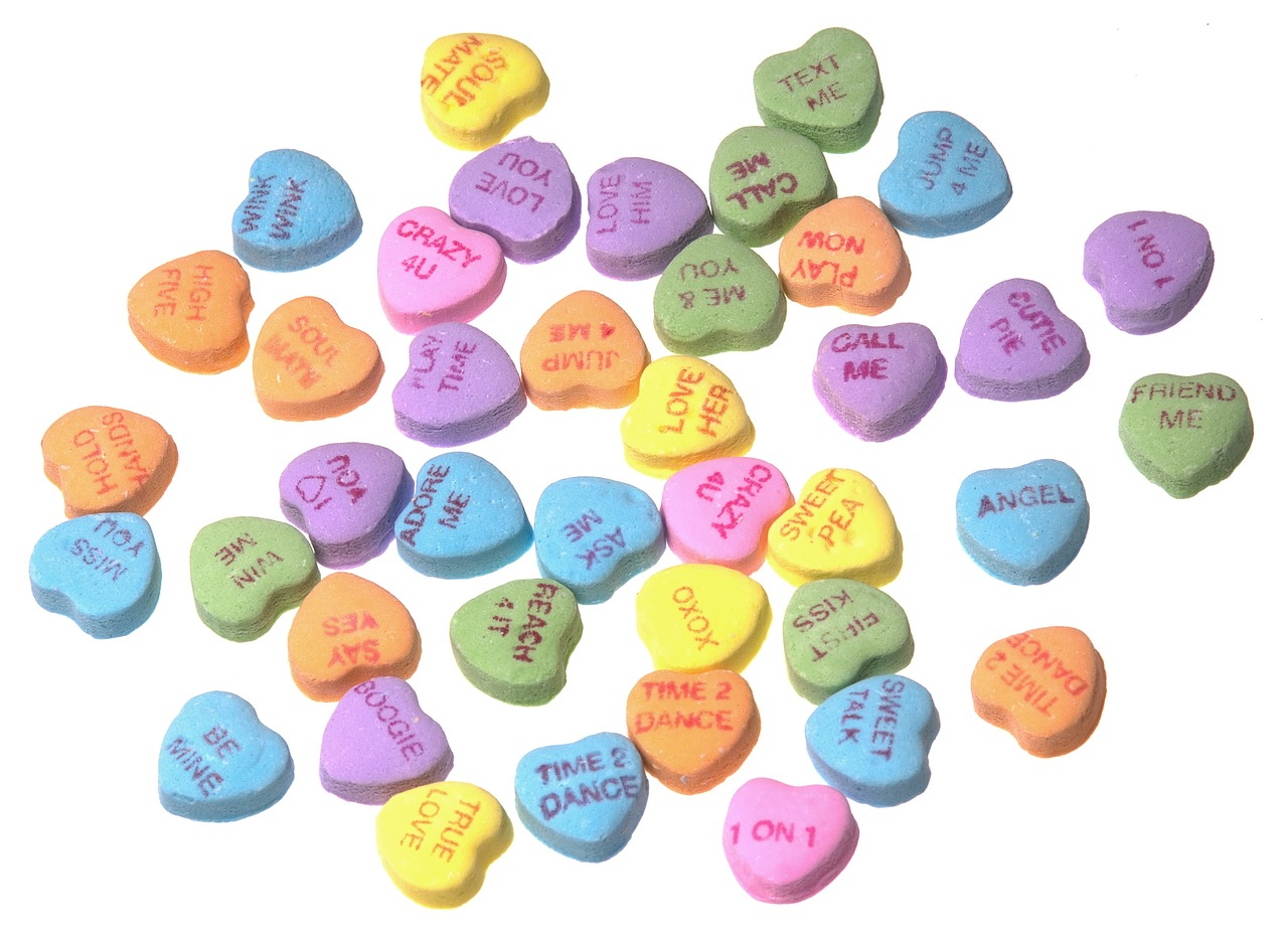 sweethearts candy hearts free photo