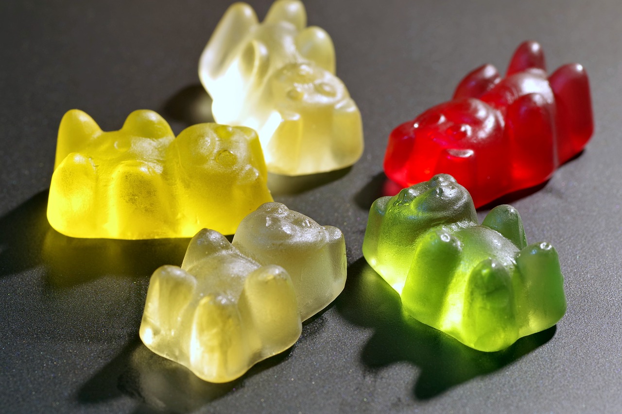 sweets jelly beans bears free photo