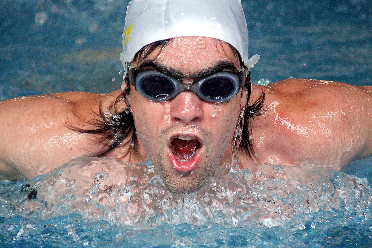 swimmer swimming man free photo