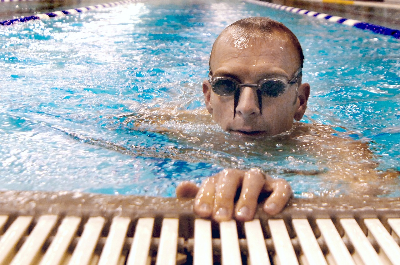 swimmer water pool free photo