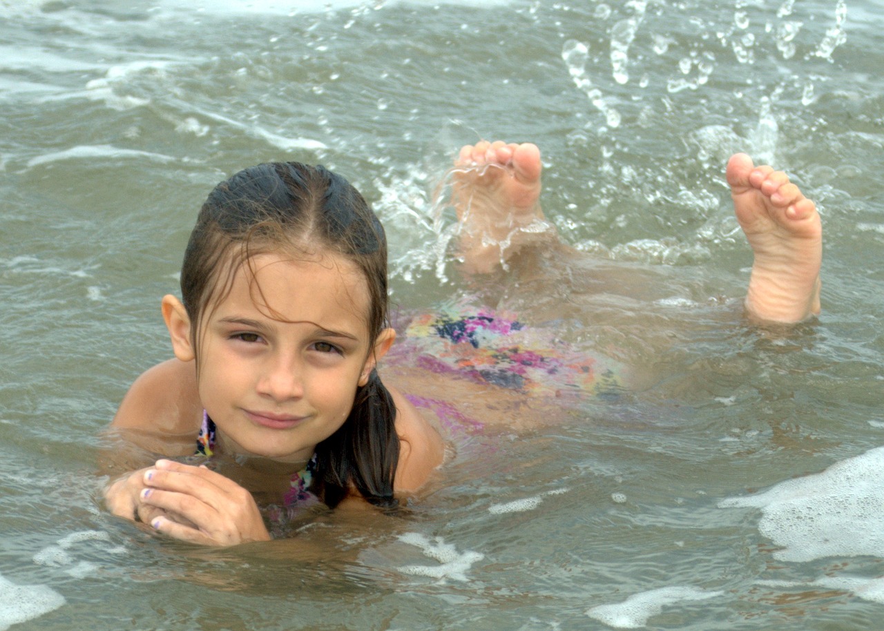 swimming vacation playing free photo