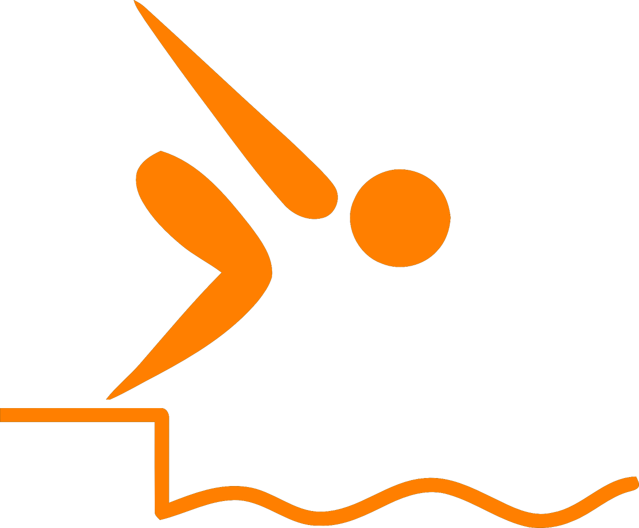 swimming symbol sign free photo