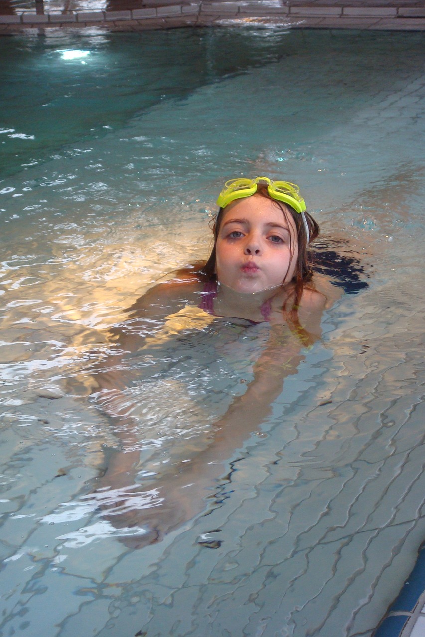 swimming girl swimming pool free photo