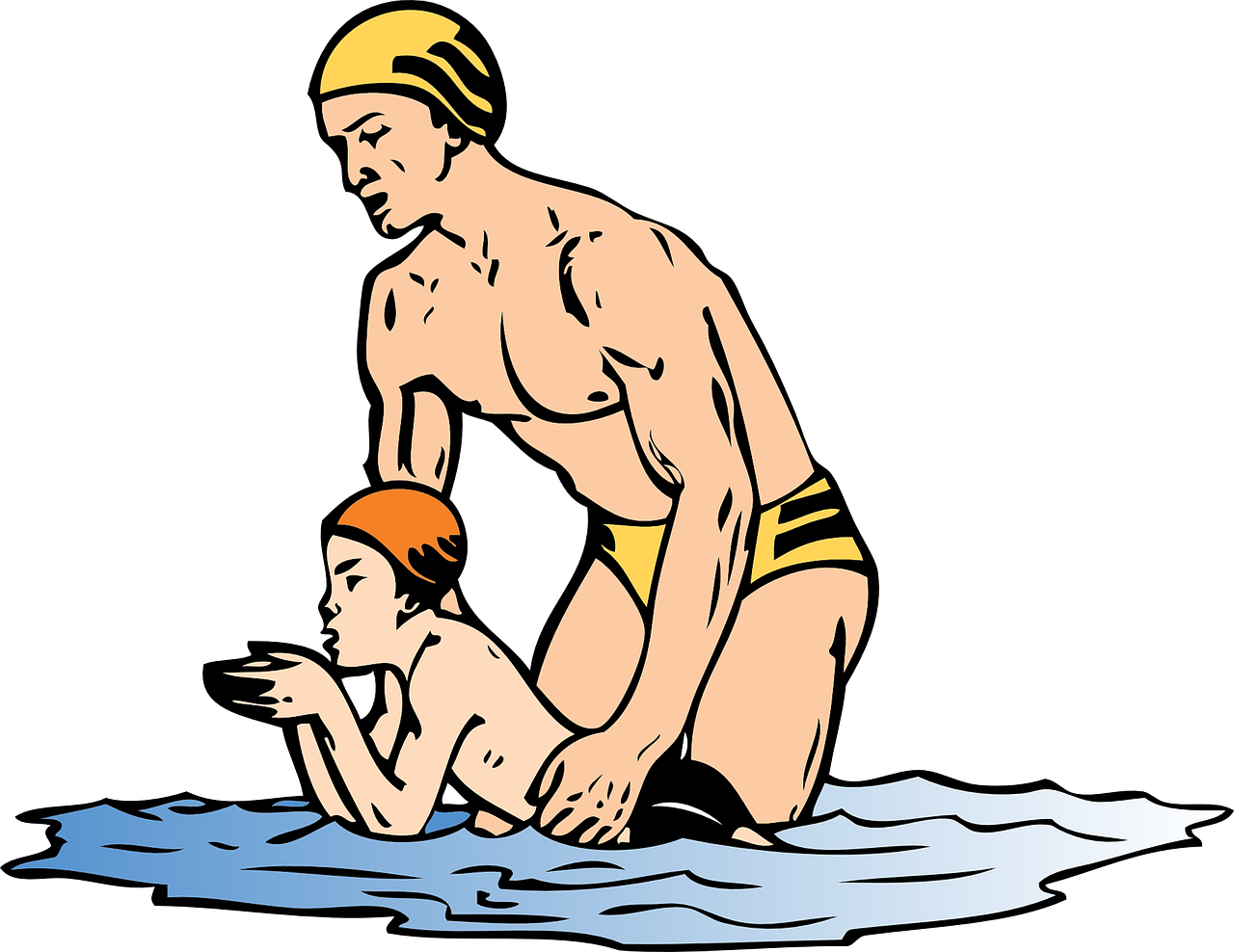 swimming lessons swimming instructor summer vacation free photo