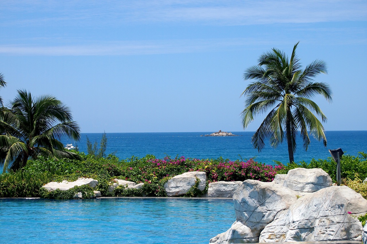 swimming pool sanya hainan free photo