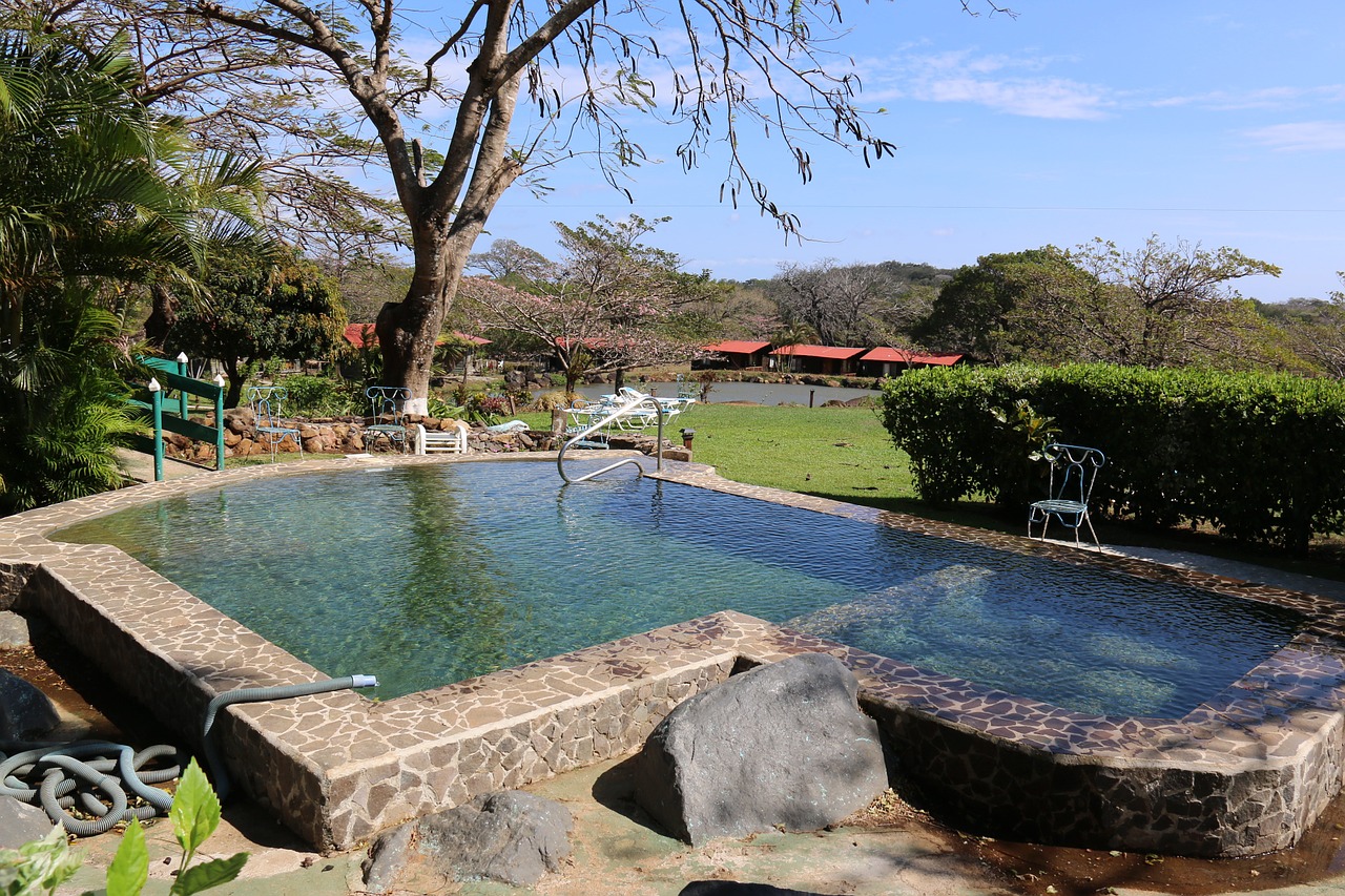 swimming pool costa rica hotel free photo