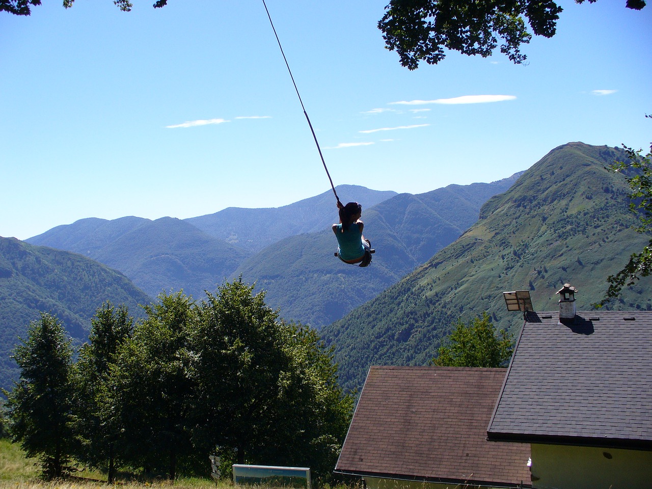 swing montevecchio mountain free photo