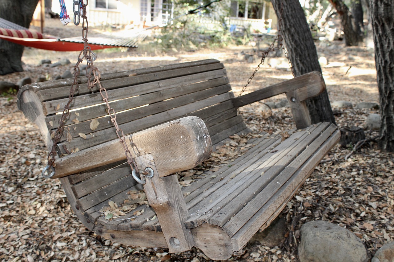 swing  bench  old free photo