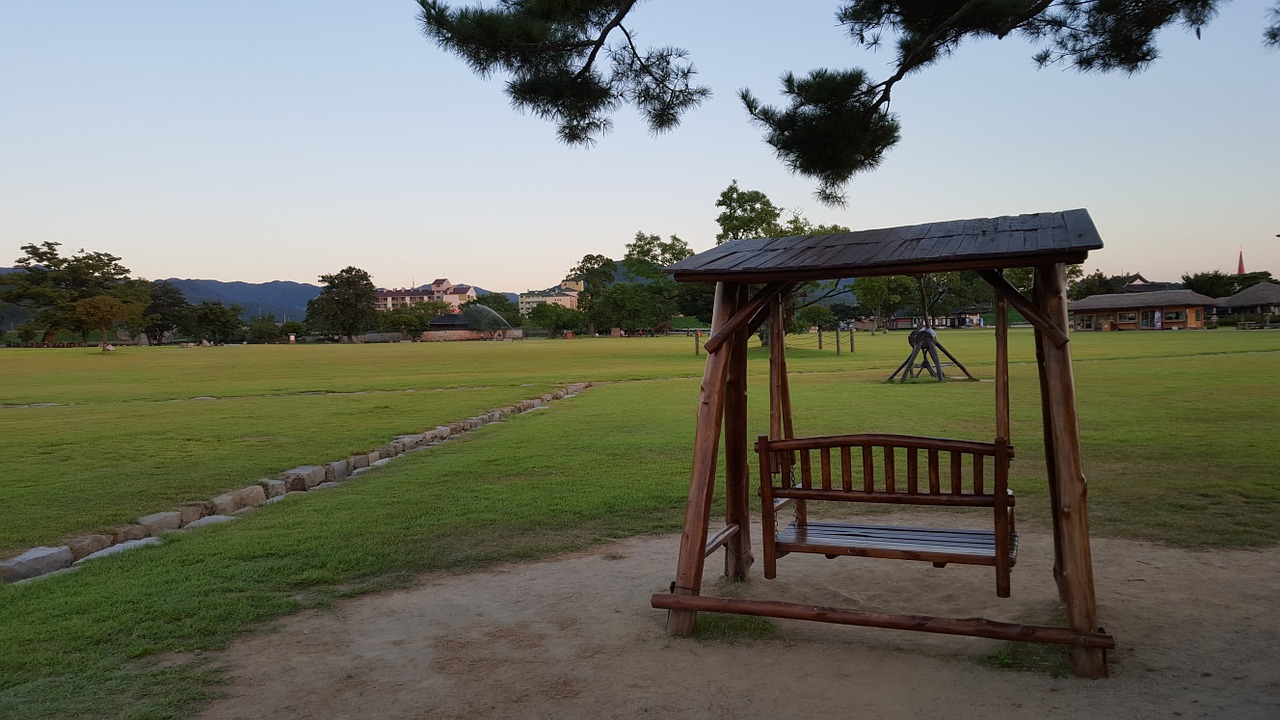 swing autumn sky autumn free photo