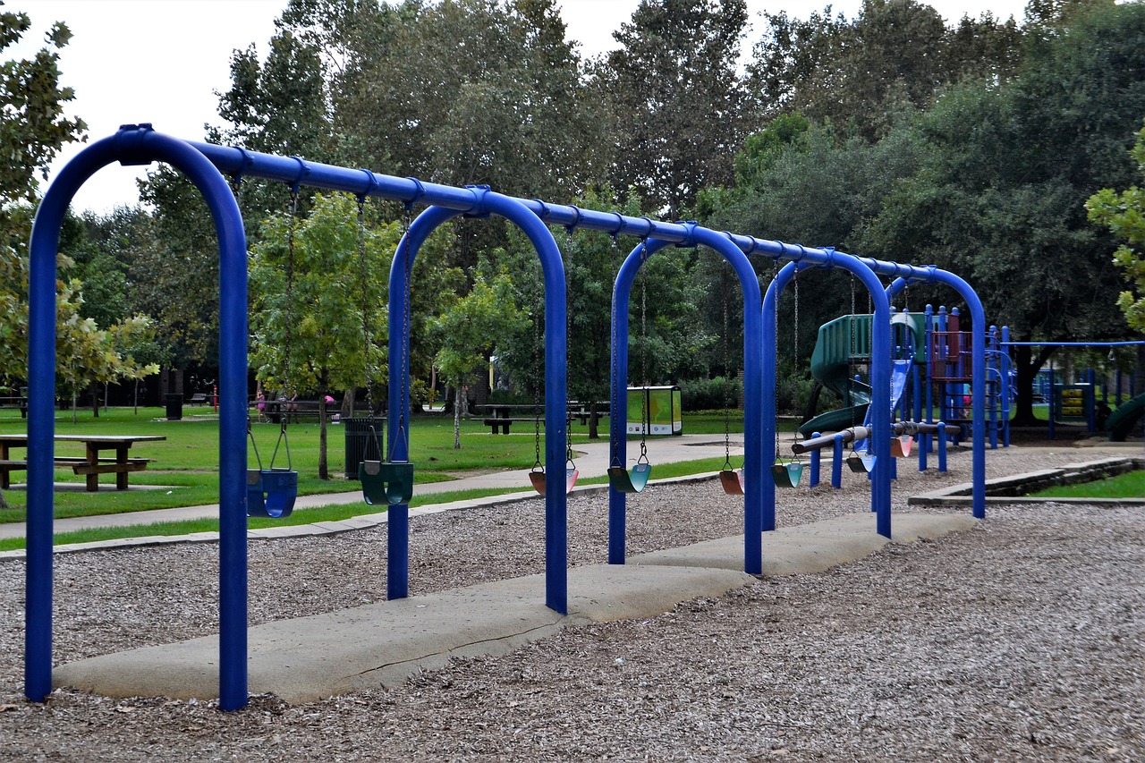 swings playground herman park free photo