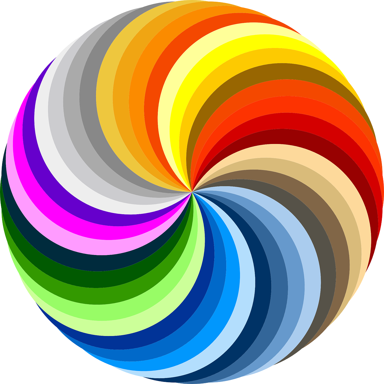 Rainbow Of Colors Clip Art At Clker Com Vector Clip A - vrogue.co