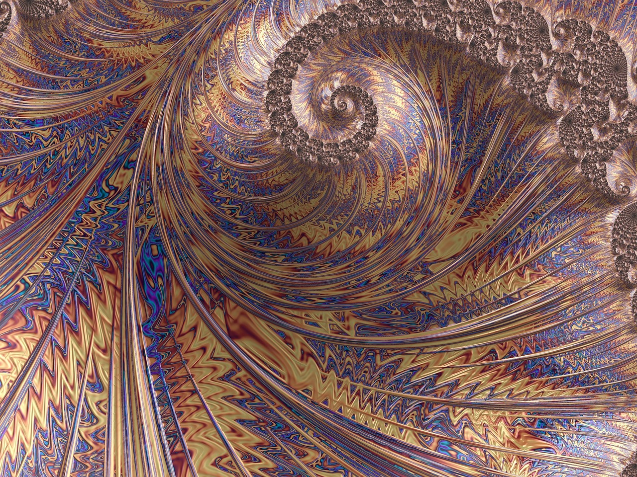 swirl fractal fantasy free photo