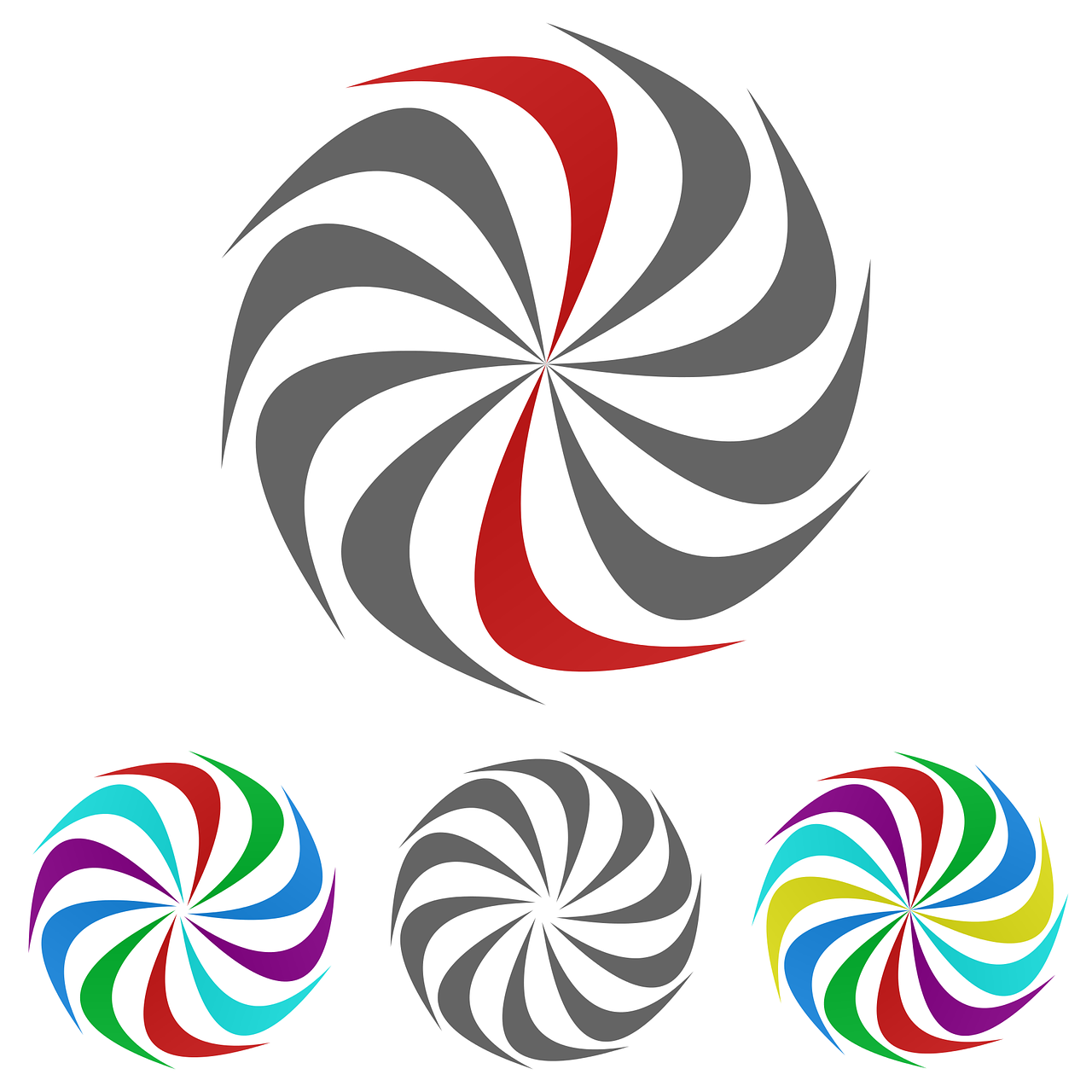 swirl logo vector free photo