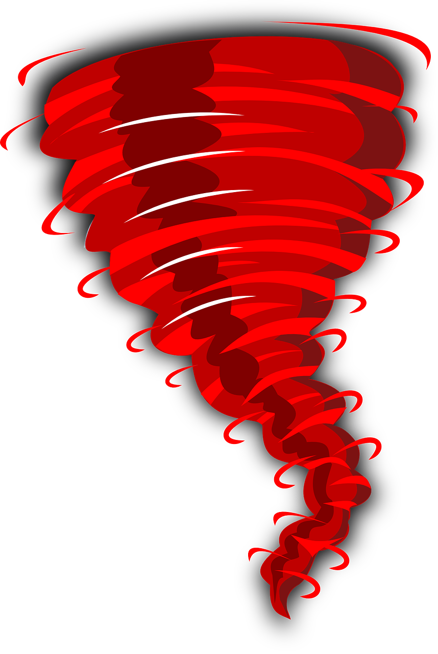 swirl tornado red free photo