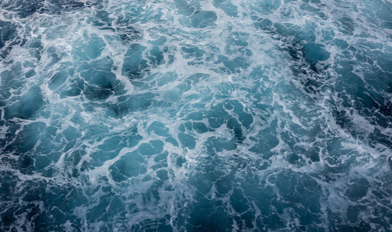 swirling water waves caribbean free photo