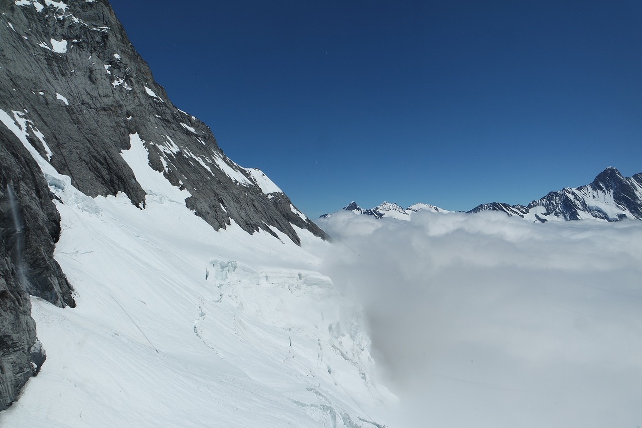 sky glacier alps free photo