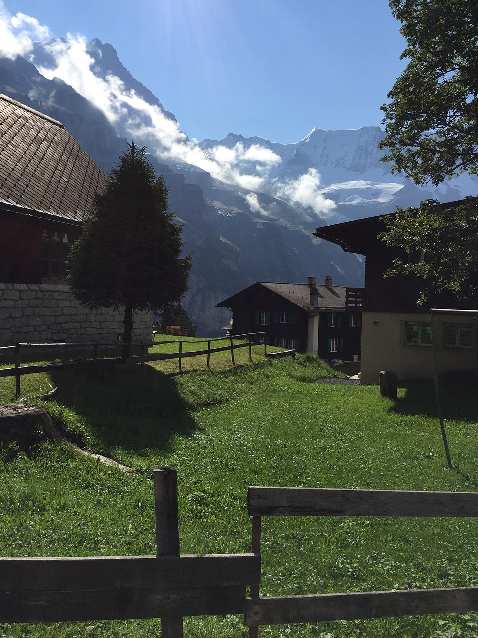 swiss sky landscape free photo