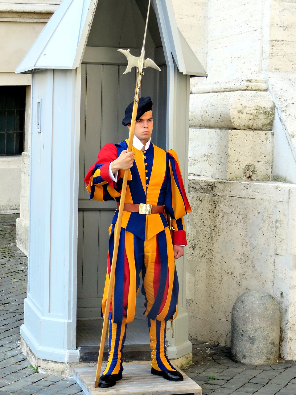 swiss guard vatican st peter's square free photo
