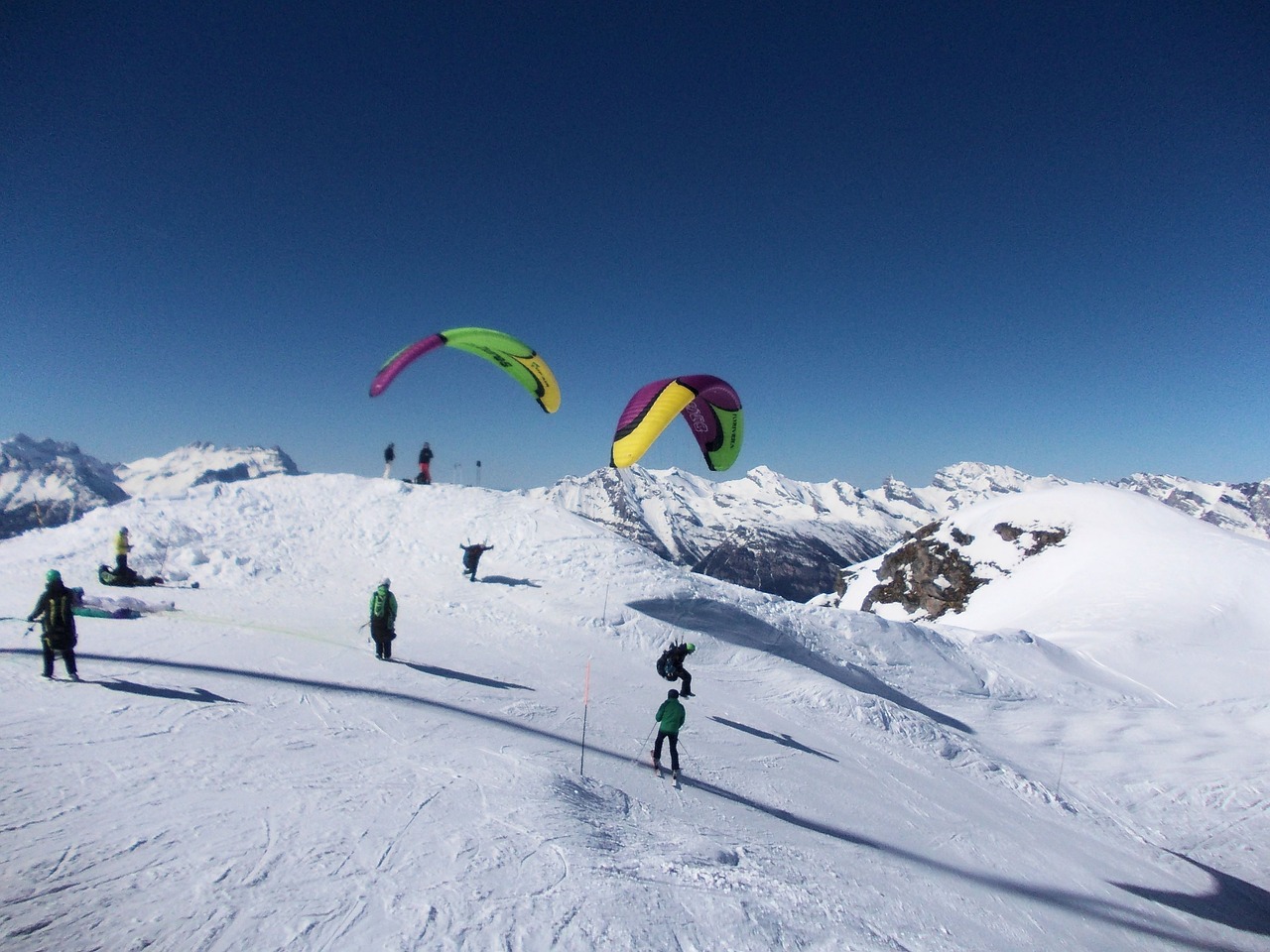 switzerland verbier skiing free photo