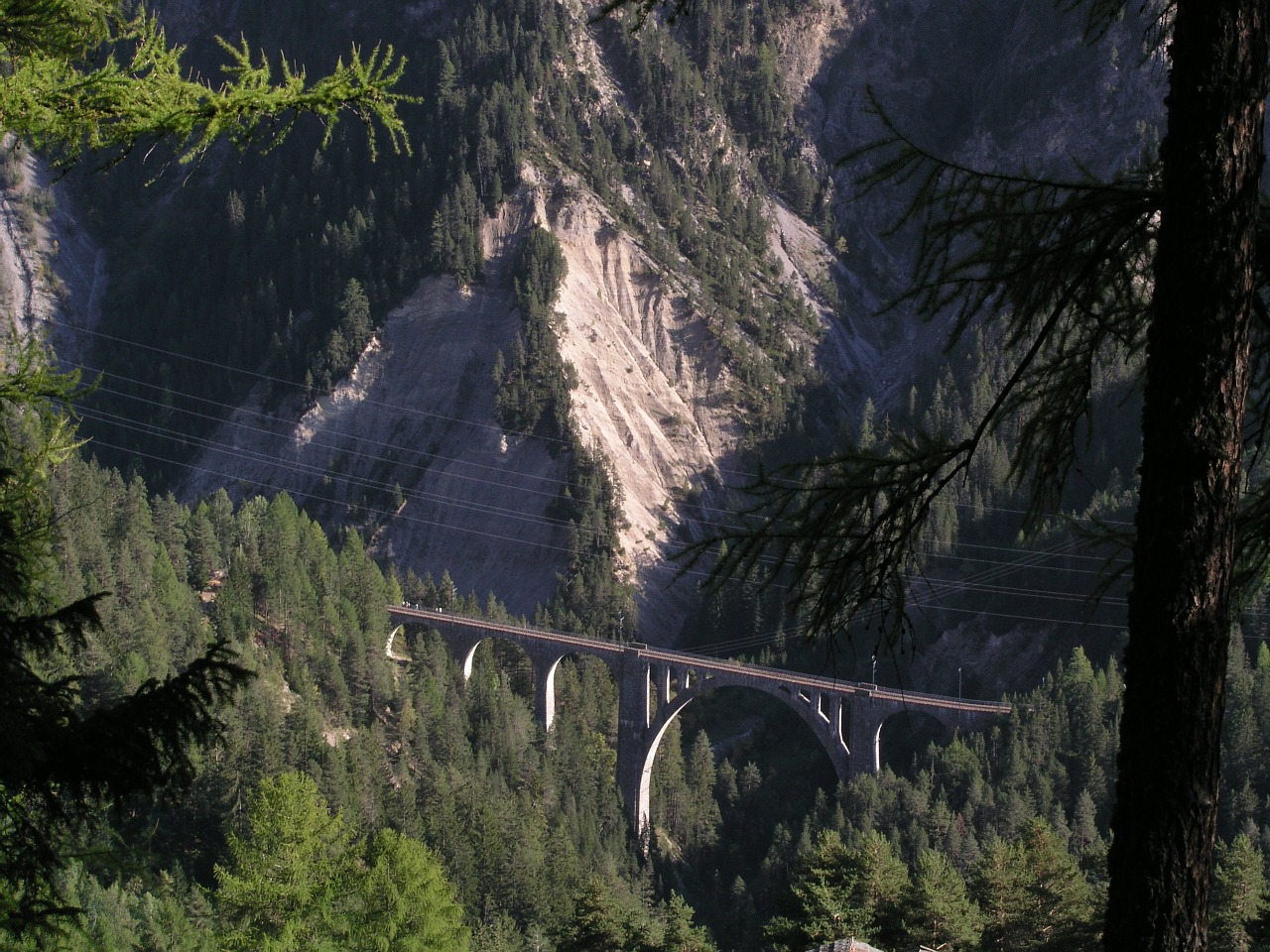 switzerland railway bridge viaduct free photo