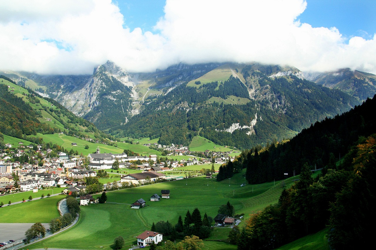 switzerland titlis snow mountain free photo