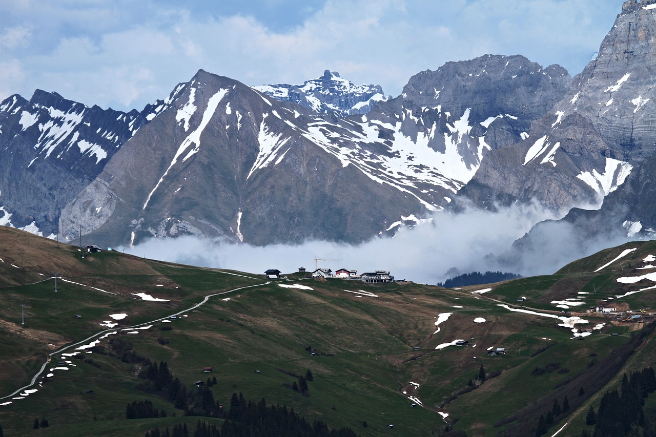switzerland alpine mountains free photo