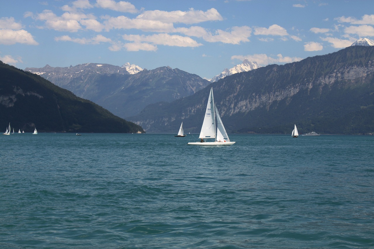 switzerland lake of brienz mountains free photo