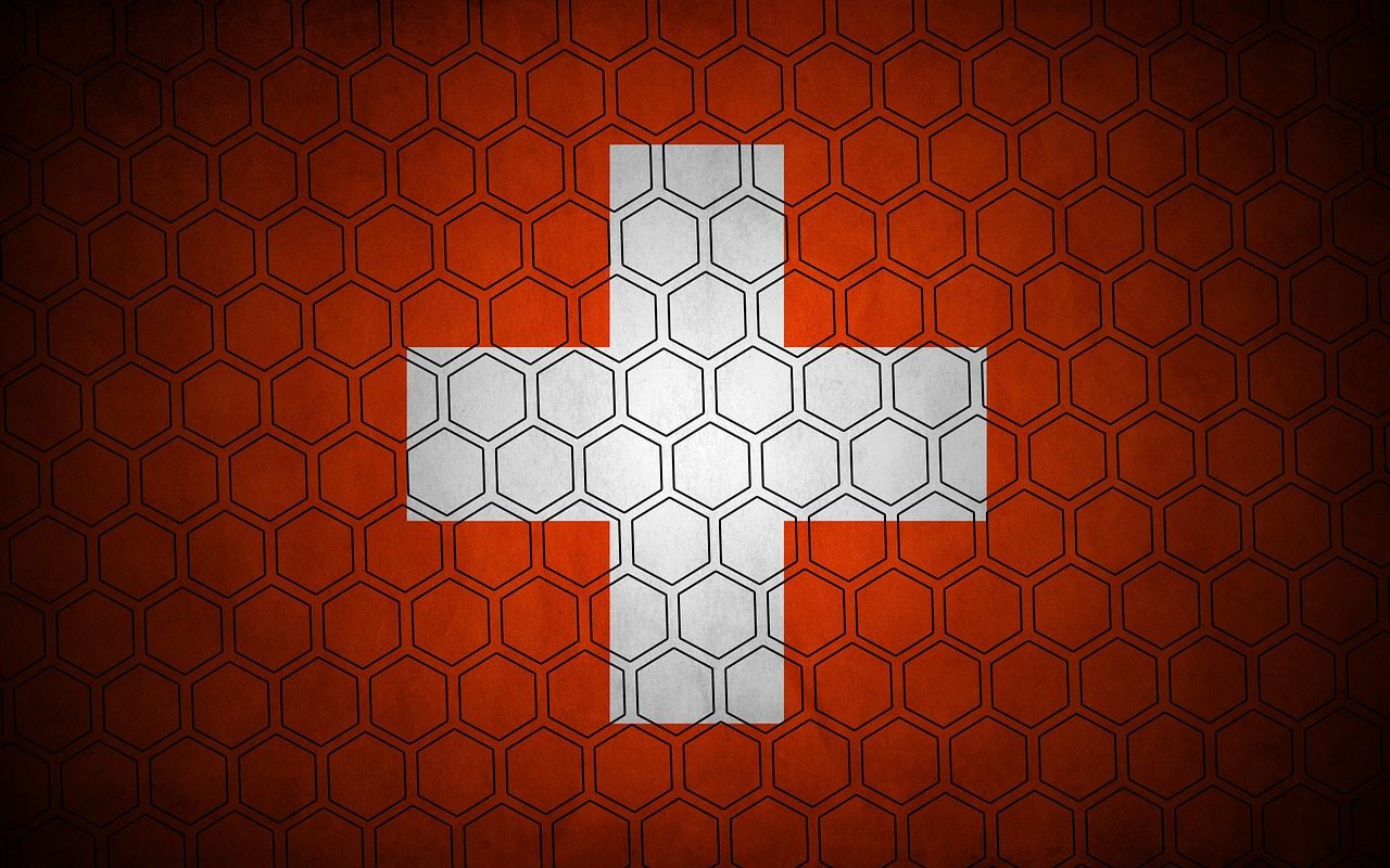 switzerland hexagon flag free photo