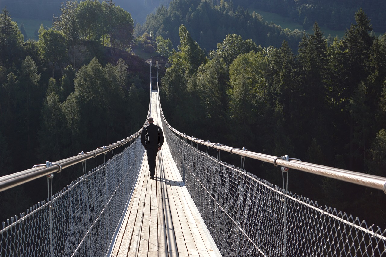 switzerland bridge suspension bridge free photo