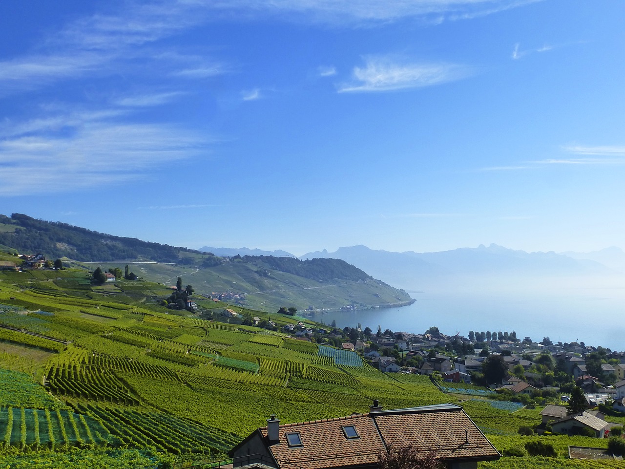 switzerland landscape lake free photo