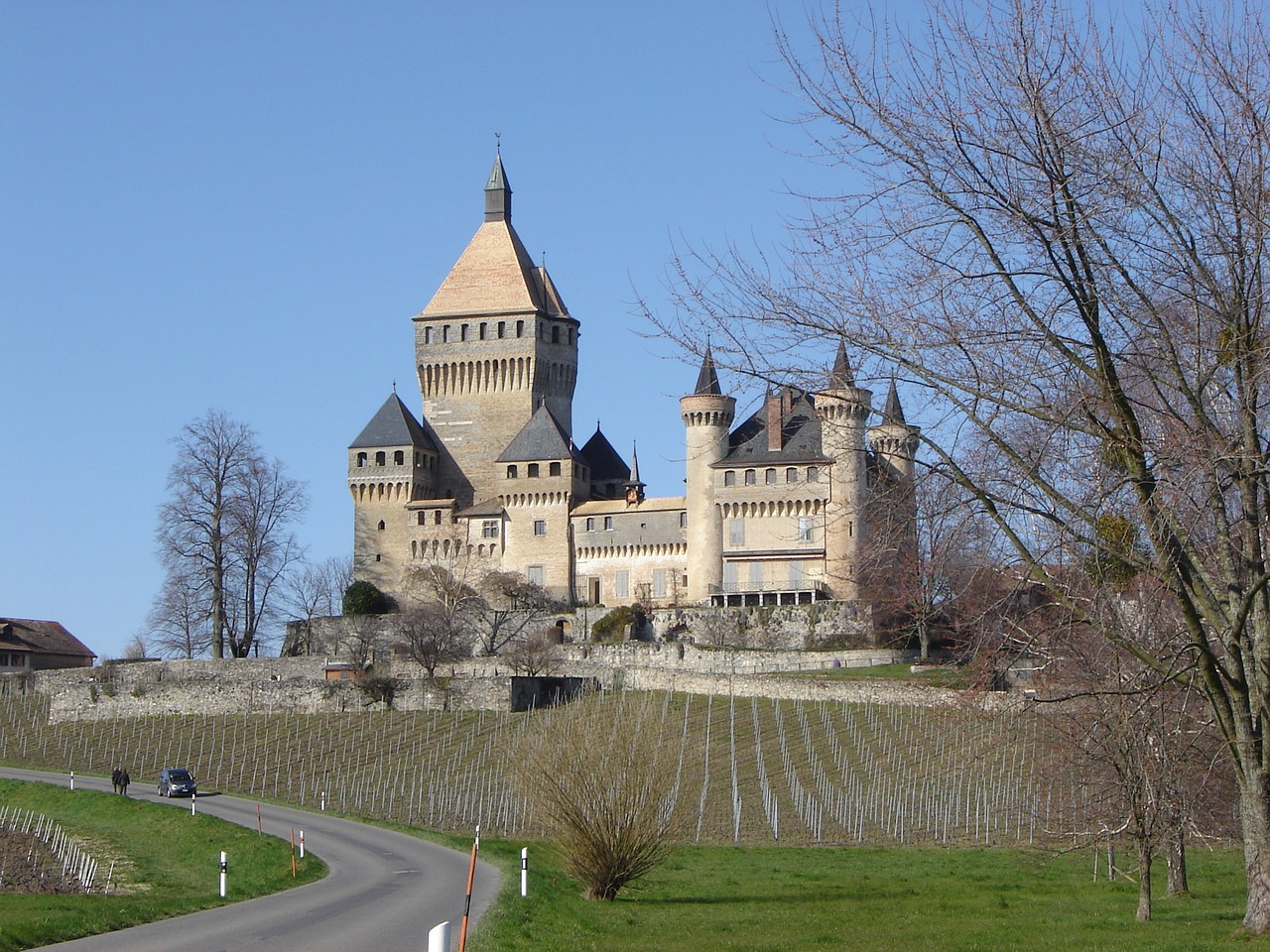 switzerland castle architecture free photo