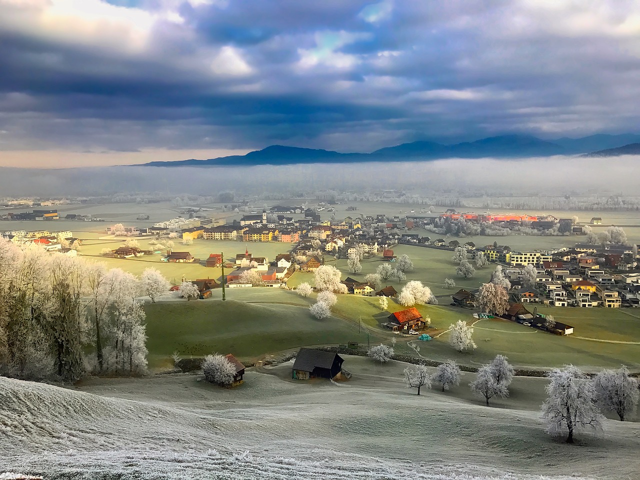 switzerland frost hoarfrost free photo