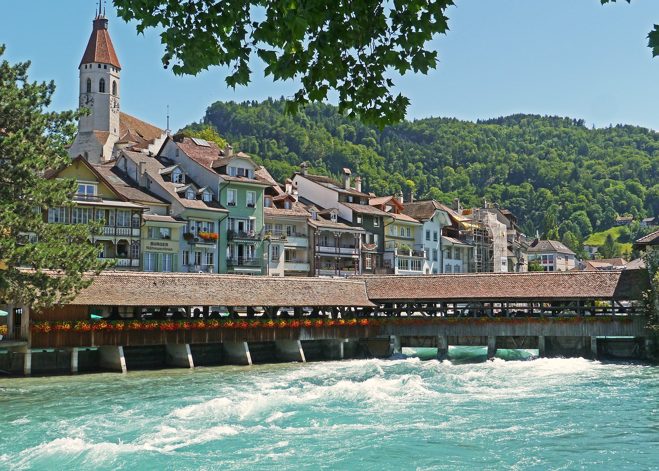 switzerland thun aare free photo