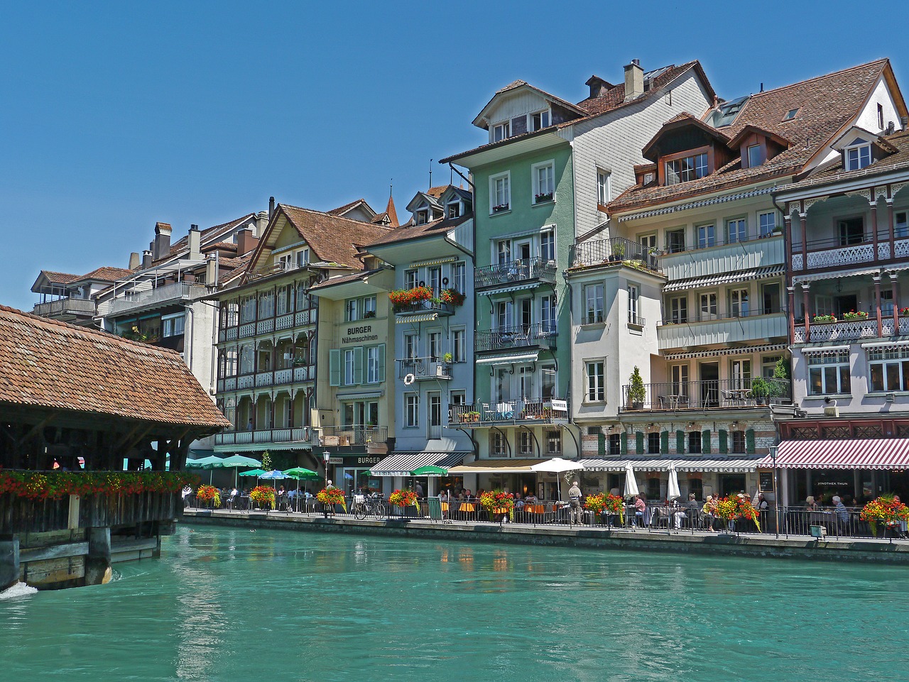 switzerland thun downtown free photo