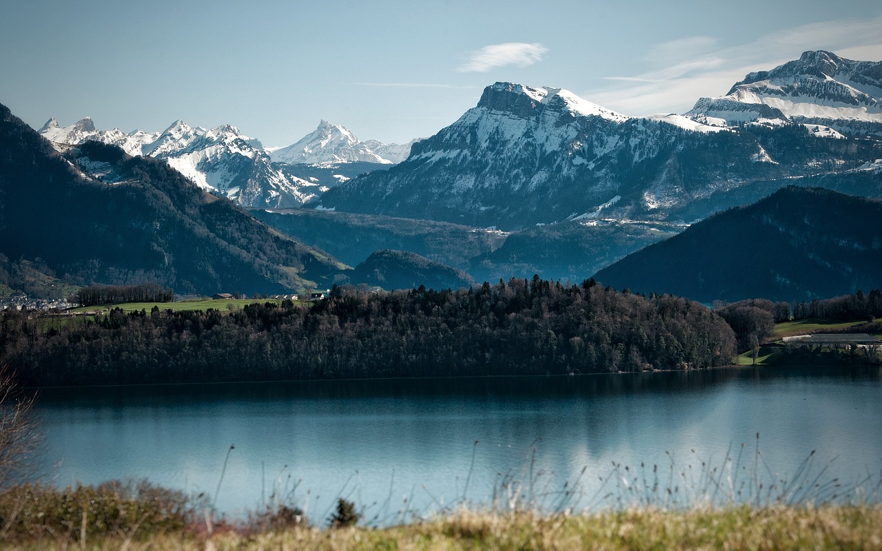 switzerland alpine lake free photo