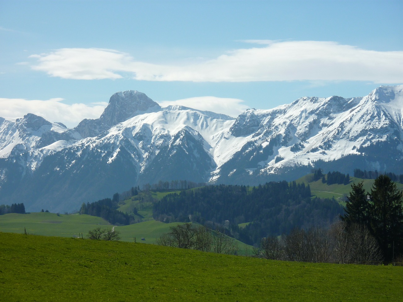 switzerland mountains gantrisch massif free photo