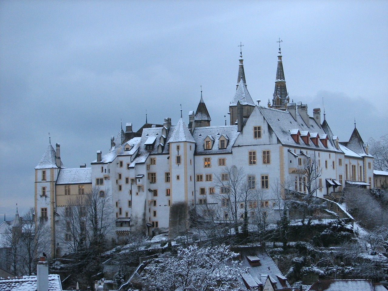 switzerland castle estate free photo
