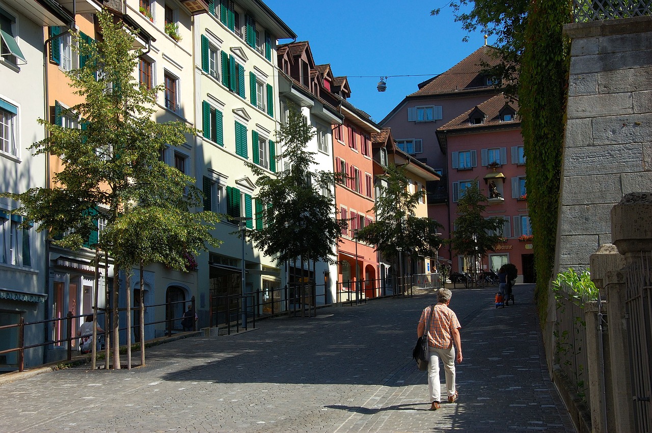 switzerland bremgarten street scene free photo