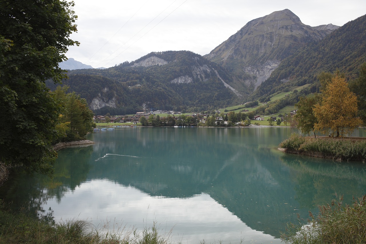 switzerland rungan lake free photo