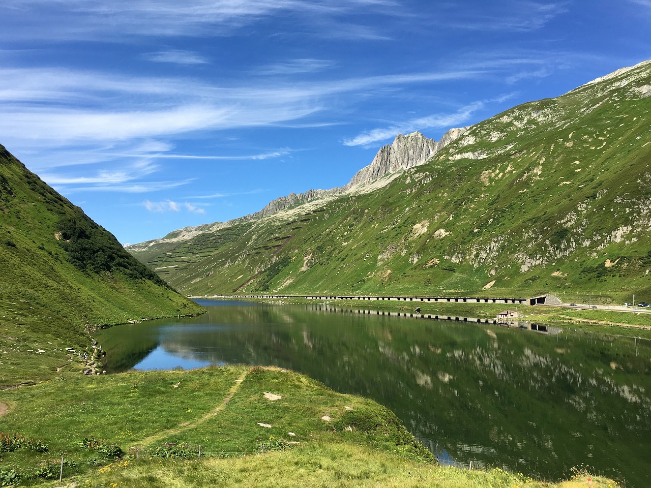 switzerland mountain grimsel water free photo