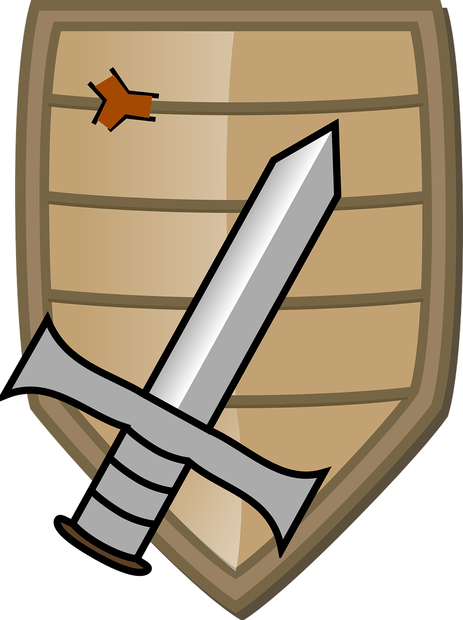 Download Shield, Crossed Swords, Sword. Royalty-Free Vector Graphic -  Pixabay