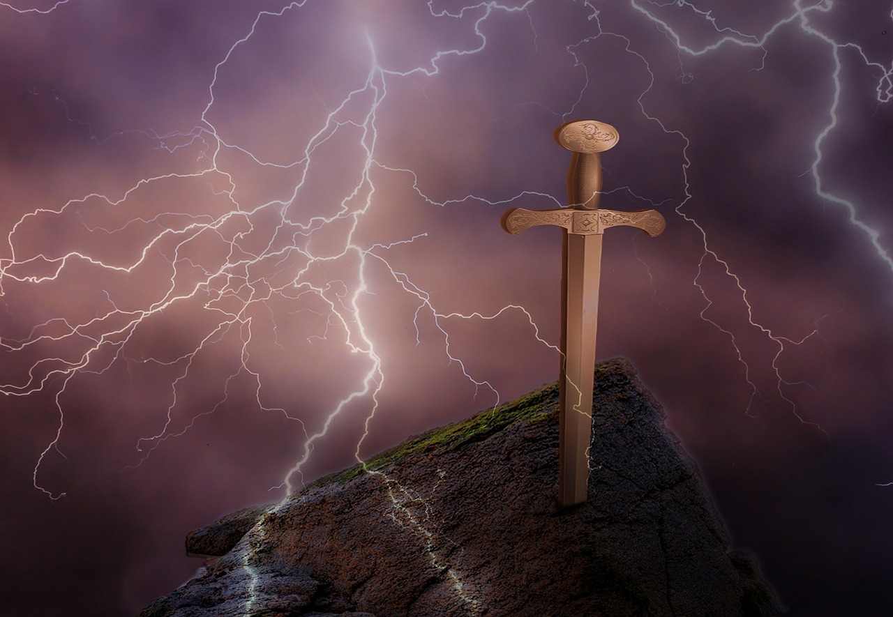 sword flash stone free photo