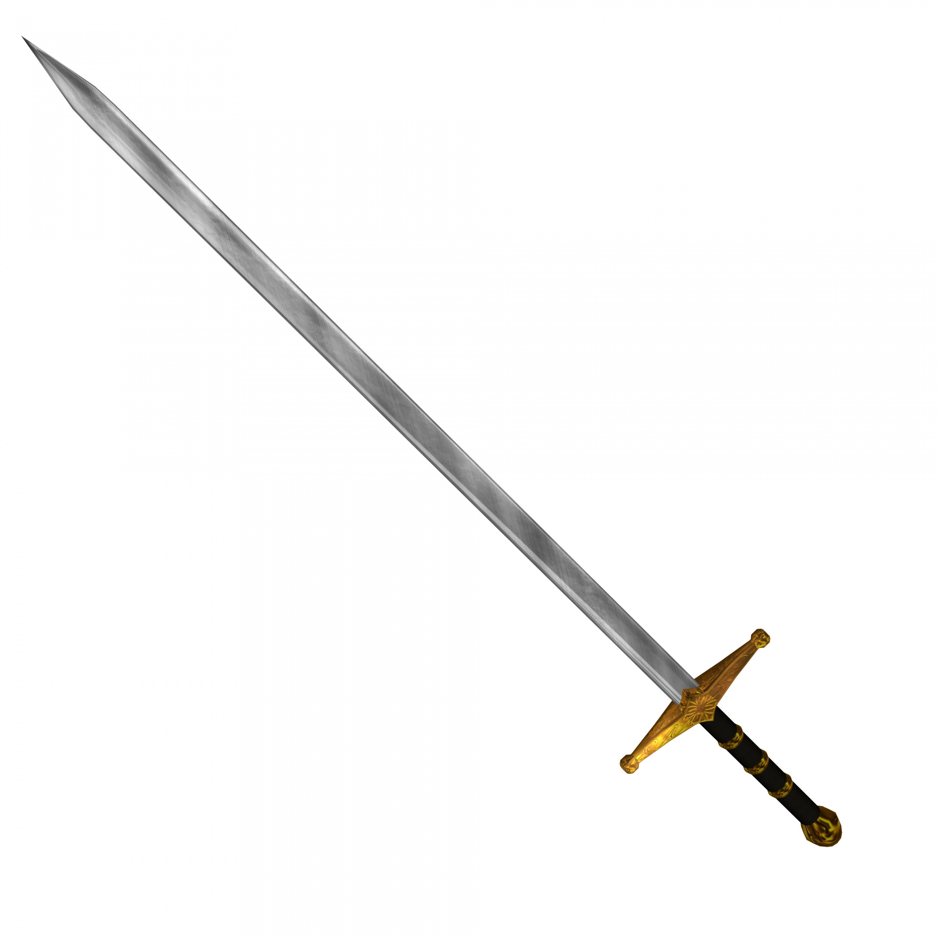 sword isolated white free photo