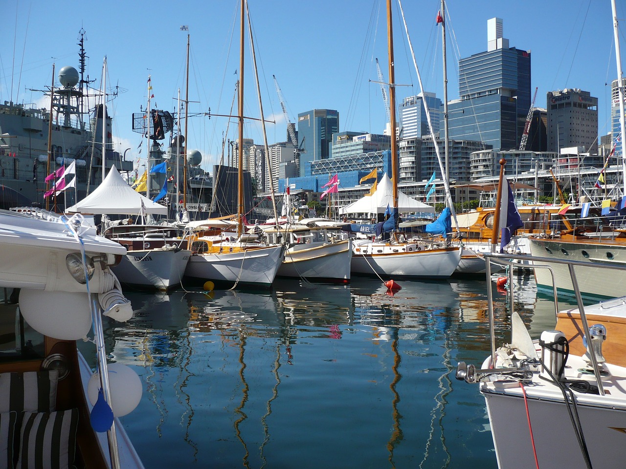 sydney port boats free photo