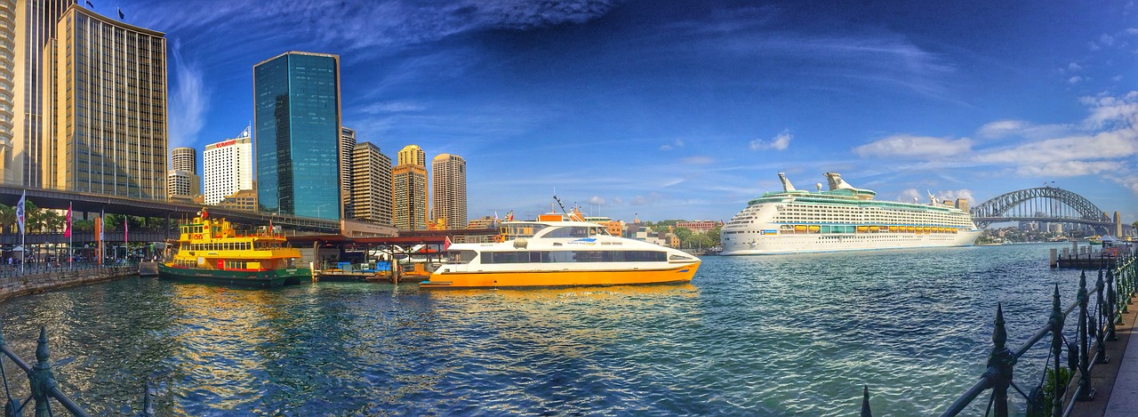 sydney port cruise ship free photo