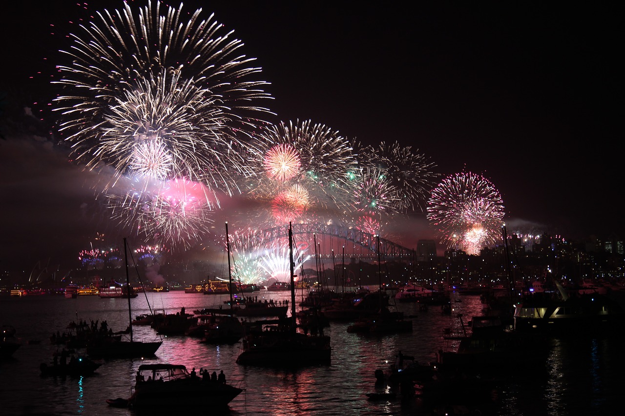 sydney new year's eve fireworks free photo