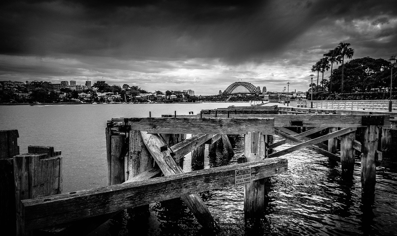 sydney black and white australia free photo