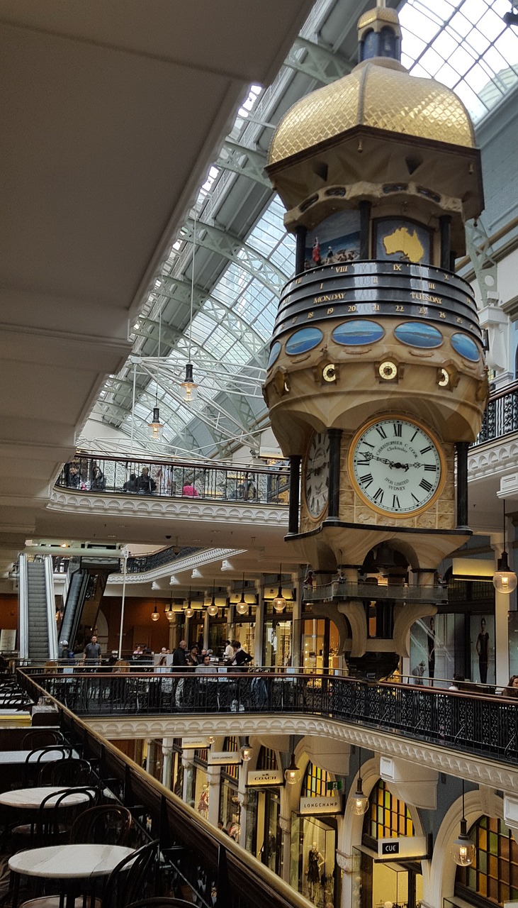 sydney clock shopping centre free photo